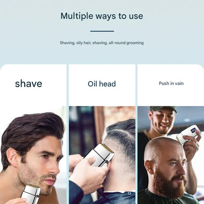 Professional Electric Foil Shaver for Men - 3 Speed Modes, LED Display, USB Rechargeable, Waterproof(gold)