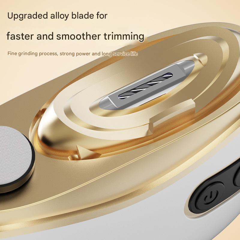 Electric Nail Clipper & Grinder - 2-in-1 Automatic Trimmer with 2 Speeds, Type-C Charging, Safe for All Ages(white)