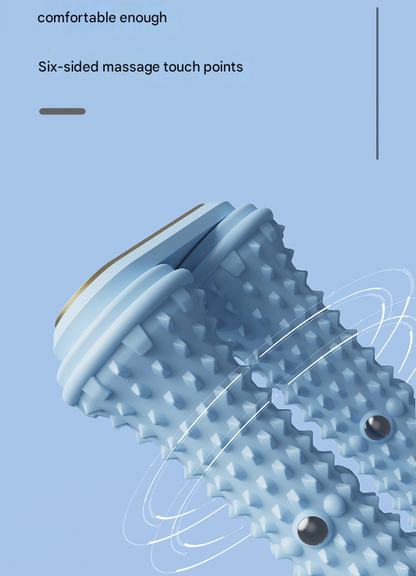 Grey Ergonomic Dual Foot Massage Roller - Deep Tissue Relief for Plantar Fasciitis, Arch Pain & Tired Feet