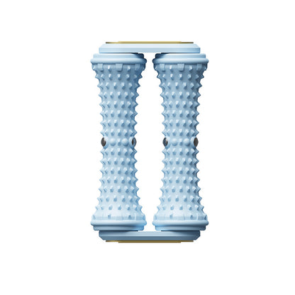 Blue Ergonomic Dual Foot Massage Roller - Deep Tissue Relief for Plantar Fasciitis, Arch Pain & Tired Feet