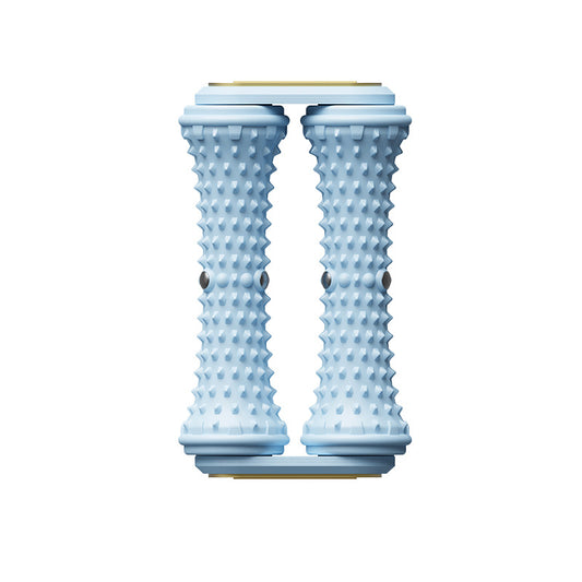 Blue Ergonomic Dual Foot Massage Roller - Deep Tissue Relief for Plantar Fasciitis, Arch Pain & Tired Feet