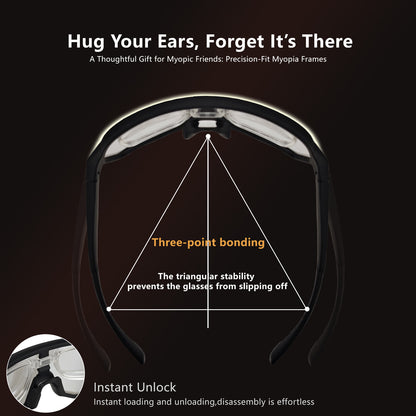 Grey frame and photochromic Grey lenses Photochromic Cycling Sunglasses - Lightweight TR90 Frame, HD Vision for Road Biking & Running