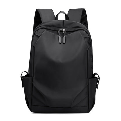 Black Modern Anti-Theft Laptop Backpack with USB Charging Port - Water-Repellent Travel & Business Bag for 15.6 Inch Laptops