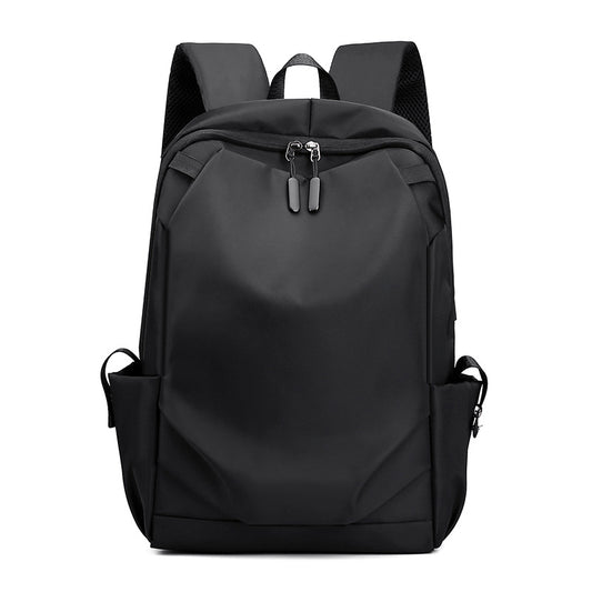 Black Modern Anti-Theft Laptop Backpack with USB Charging Port - Water-Repellent Travel & Business Bag for 15.6 Inch Laptops