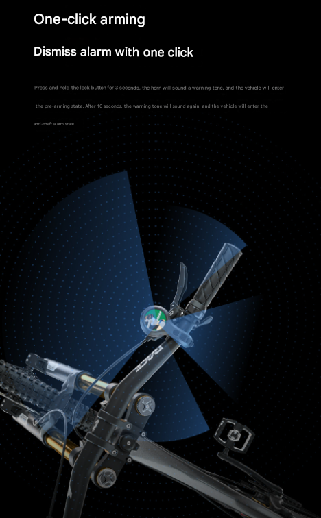 Black Style A Ultra-Loud Electric Bike Horn - 130dB USB Rechargeable, IPX6 Waterproof, Easy Mount Bicycle Safety Bell