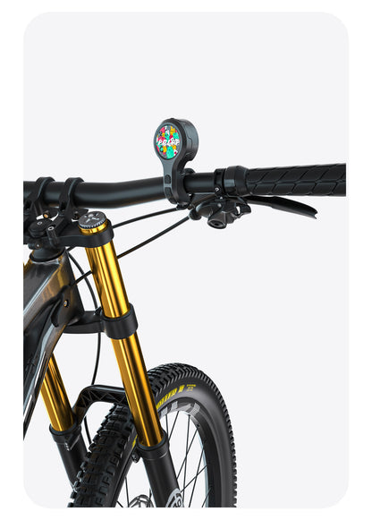 Black Style A Ultra-Loud Electric Bike Horn - 130dB USB Rechargeable, IPX6 Waterproof, Easy Mount Bicycle Safety Bell