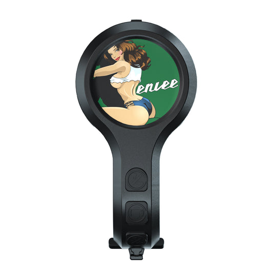 Black Style B Ultra-Loud Electric Bike Horn - 130dB USB Rechargeable, IPX6 Waterproof, Easy Mount Bicycle Safety Bell