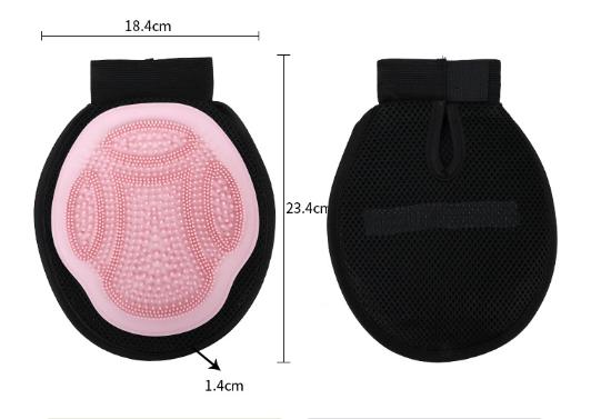 Green 3-Pack Gentle Pet Grooming Glove - Deshedding, Bathing & Massage Mitt for Dogs & Cats, Breathable & Adjustable