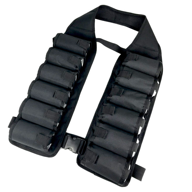 Black Ultimate 12-Can Beverage Carrier Vest - Hands-Free Outdoor Party Backpack