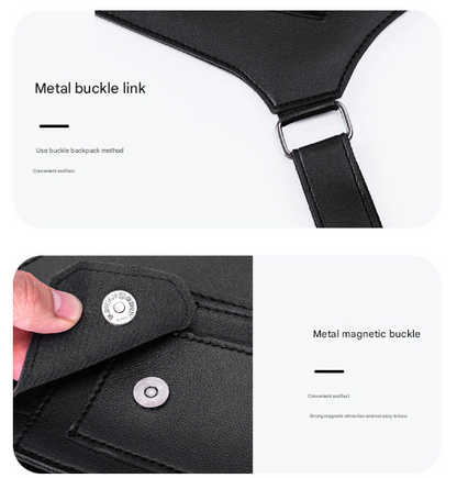 Black Urban Tactical Anti-Theft Shoulder Holster Bag - Secure Multi-Pocket Chest Rig for Men