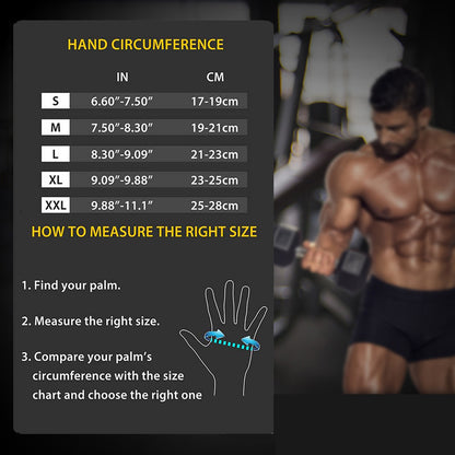 Size M Green Heavy Duty Workout Gloves with Wrist Support - Anti-Slip Gel Padded Gym Gloves for Weightlifting, Training & Fitness