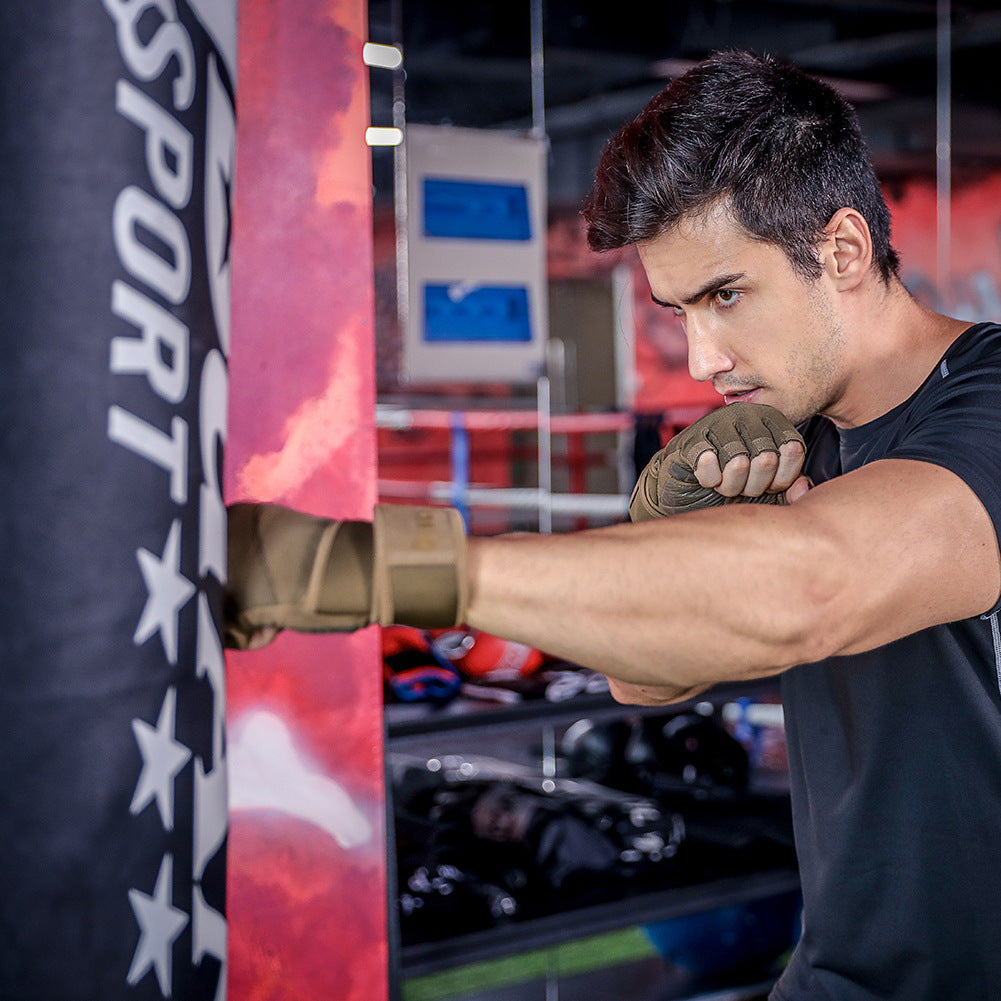 Size XL Green Heavy Duty Workout Gloves with Wrist Support - Anti-Slip Gel Padded Gym Gloves for Weightlifting, Training & Fitness