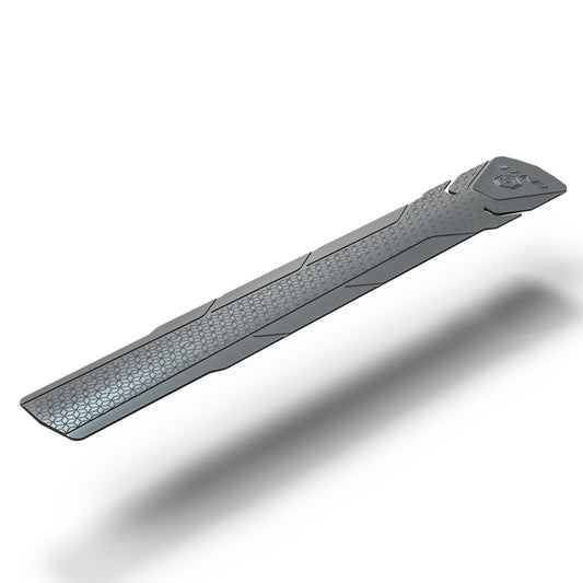 2 Pcs Grey Durable Bicycle Frame Down Tube Protector Sticker  - Anti-Scratch Guard for MTB & Road Bikes