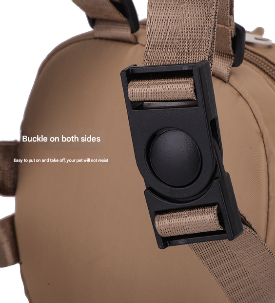 Dark Blue Adorable Monster Pet Backpack Harness - Small Dog & Cat Treat Pouch with Poop Bag Dispenser