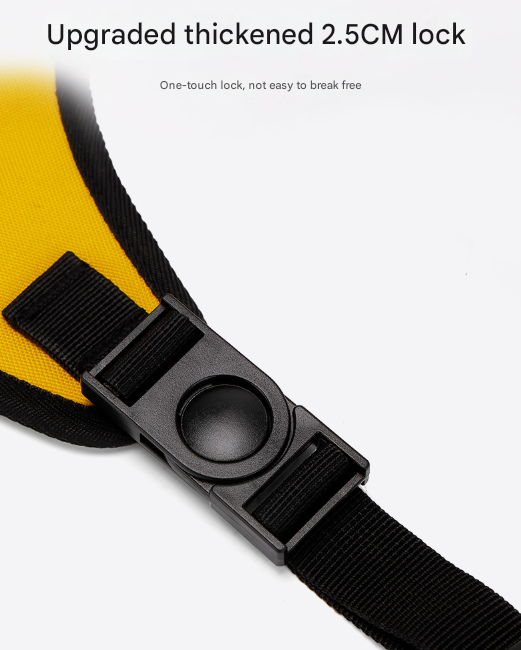 Size L Black and Yellow Ultimate Dog Harness Vest with Backpack - Padded, Reflective & Adjustable for Medium to Large Breeds