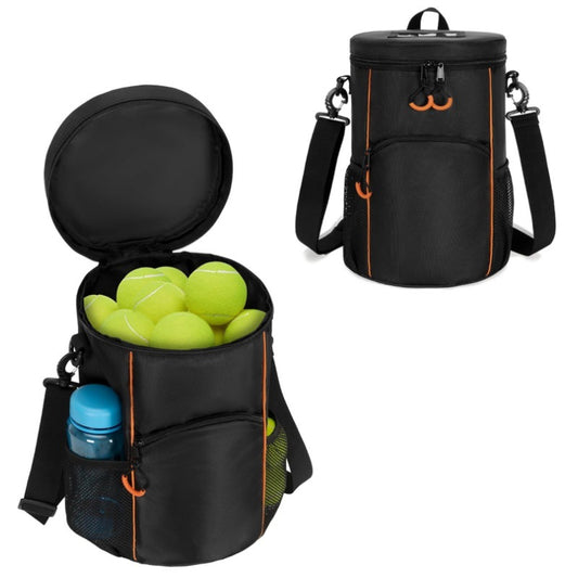 Versatile Tennis Baseball Lacrosse Bag with Multiple Pockets - Portable Black Design