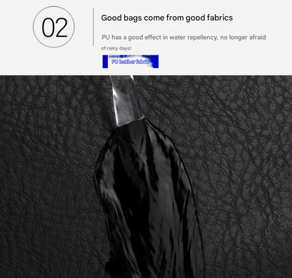 Light Brown Large-Capacity PU Leather Backpack - Stylish Business & Travel Companion