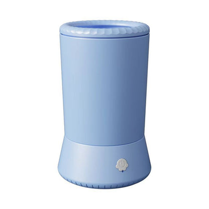 Blue Portable Dog Paw Cleaner - Gentle Silicone Pet Foot Washer Cup for Muddy Paws