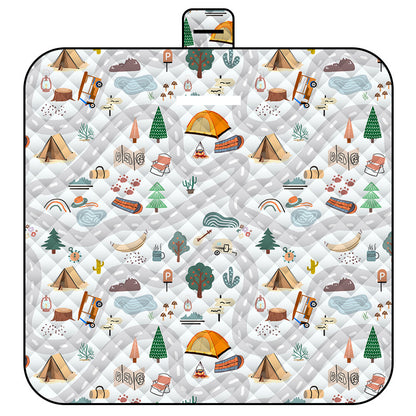 Maze Adventure Thick Waterproof Foldable Picnic Mat - 150x200cm for Camping & Beach