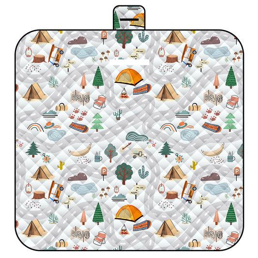 Maze Adventure Thick Waterproof Foldable Picnic Mat - 150x200cm for Camping & Beach