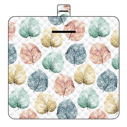 Leaves Thick Waterproof Foldable Picnic Mat - 150x200cm for Camping & Beach