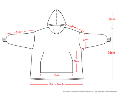 Yellow Oversized Wearable Blanket Hoodie - Ultra Soft & Cozy Snuggle Pullover for Adults