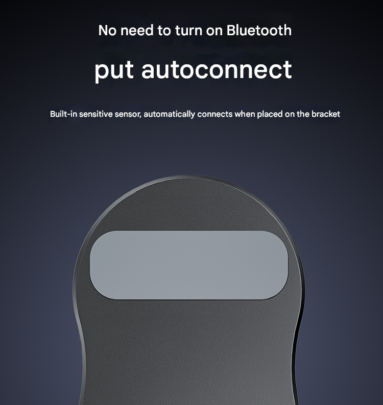 Black Magic Induction Speaker & Adjustable Phone Stand with RGB Lights