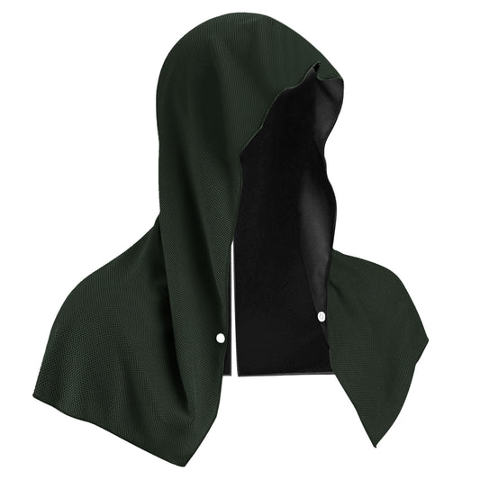 Dark Grey 5-Pack Instant Cooling Towel Set - UPF Sun Protection Hooded Ice Towels for Sports & Outdoor Activities