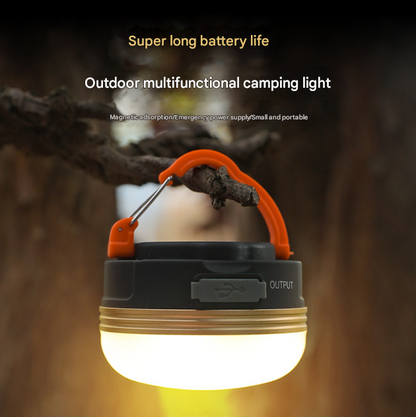 Compact Rechargeable LED Camping Lantern | 300 Lumen, 3 Modes, Magnetic Base & Power Bank Function