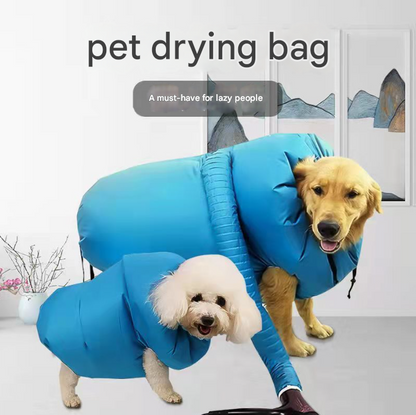 Portable Pet Grooming Dryer Bag - Hands-Free Quick-Drying Coat for Dogs & Cats After Bath(Size S)