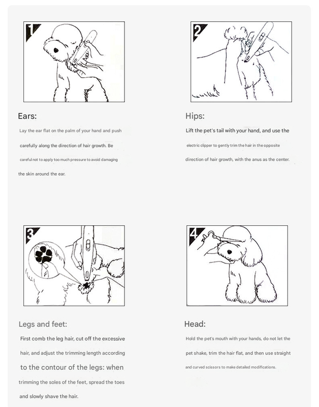 Khaki Precision Pet Paw Trimmer - Waterproof & Rechargeable Grooming Clipper for Dog & Cat Paws, Eyes, and Ears