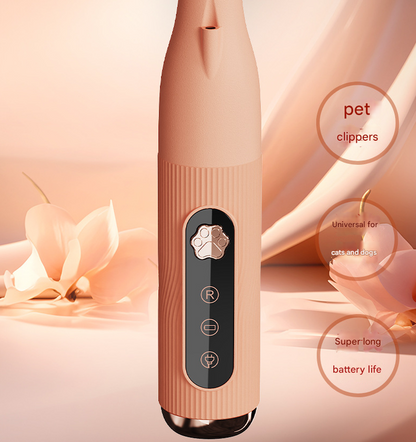 Khaki Precision Pet Paw Trimmer - Waterproof & Rechargeable Grooming Clipper for Dog & Cat Paws, Eyes, and Ears