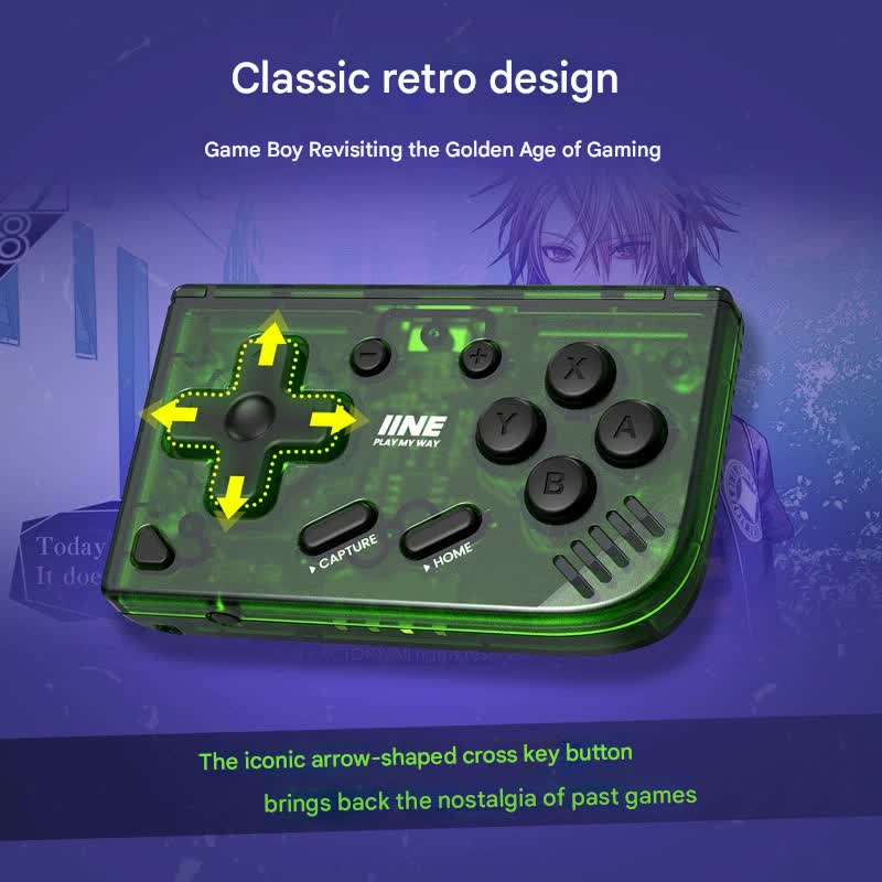 Mini Retro Pocket Game Controller - Multi-Platform Wireless Gamepad for Switch/PC/Android/iOS(black)