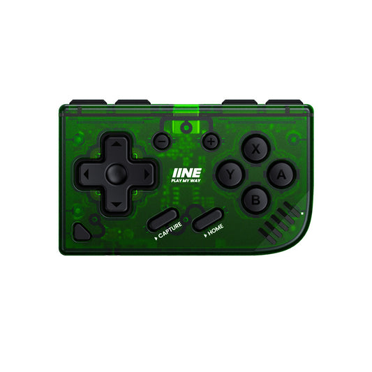 Mini Retro Pocket Game Controller - Multi-Platform Wireless Gamepad for Switch/PC/Android/iOS(green)