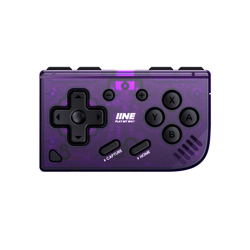 Mini Retro Pocket Game Controller - Multi-Platform Wireless Gamepad for Switch/PC/Android/iOS(purple)