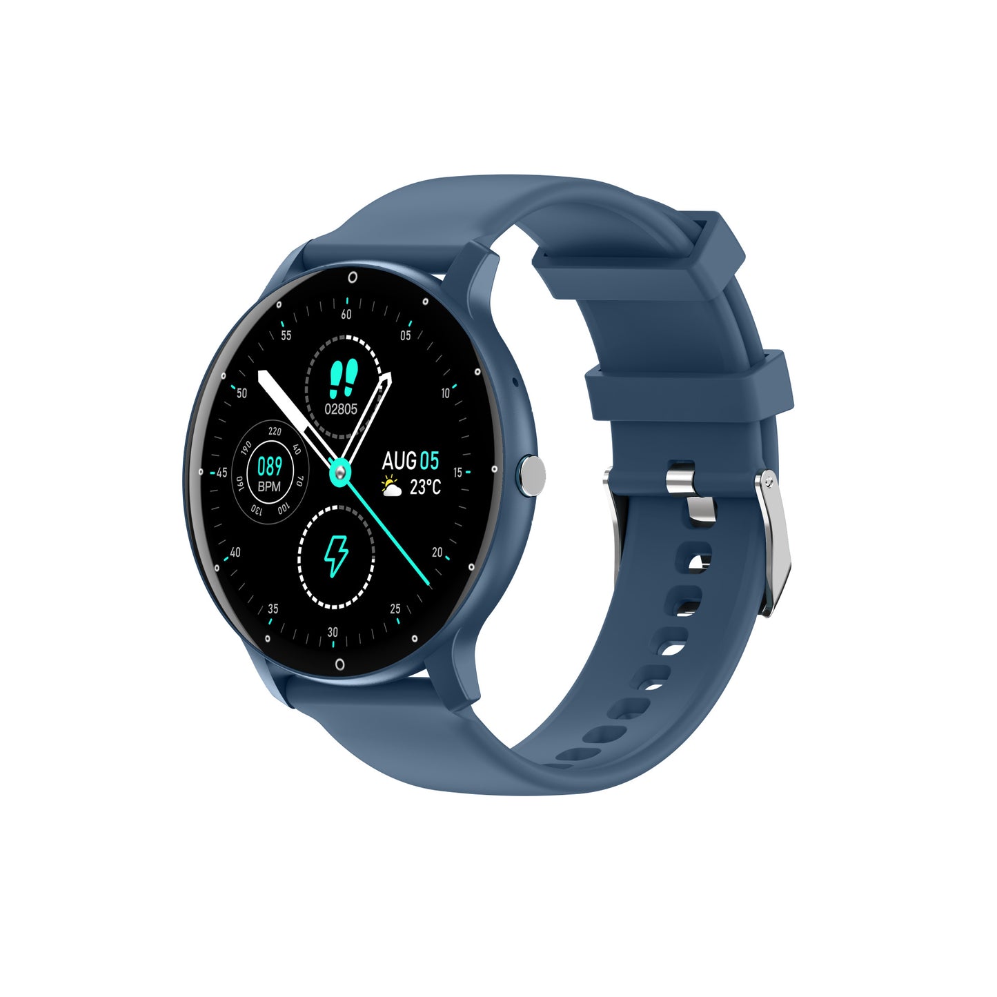 Feature-Rich Smartwatch: 1.28 HD Display  Bluetooth Calling Extensive Sports Tracking (blue)"