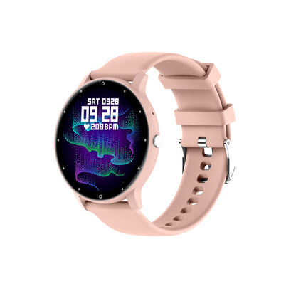 Feature-Rich Smartwatch: 1.28 HD Display  Bluetooth Calling Extensive Sports Tracking (pink)"