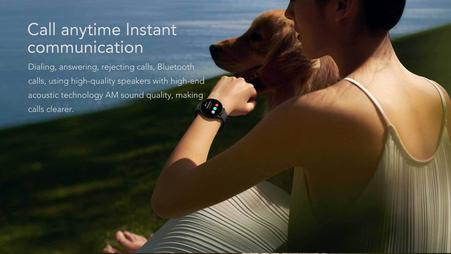 Feature-Rich Smartwatch: 1.28 HD Display  Bluetooth Calling Extensive Sports Tracking (pink)"