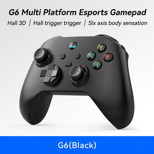 G6 Pro Wireless Gaming Controller - Hall Joysticks & Triggers, Multi-Platform, Six-Axis Gyro, Turbo & Macro(black)