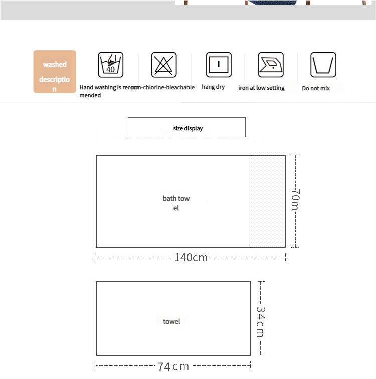 Premium Long-Staple Cotton Towel Set - 2 Hand Towels & 1 Bath Towel Gift Bundle(purple)