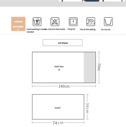 Premium Long-Staple Cotton Towel Set - 2 Hand Towels & 1 Bath Towel Gift Bundle(purple)