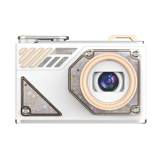 Glitter Sand Design 64MP HD Digital Camera with LED Fill Light & Auto Focus(white)