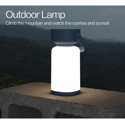 Portable LED Outdoor Camping Lantern - USB Rechargeable, 1200mAh Battery, Emergency Light(Brown)