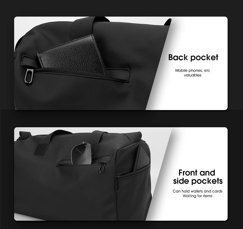 Large Capacity Travel Duffel Bag with Shoe Compartment & Wet Pocket - Multi-Purpose Gym & Weekend Bag(Green)