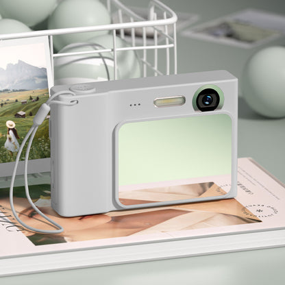 48MP Digital Camera for Kids & Beginners - 1080P Vlogging, 8x Zoom, Filters & Games(grey)