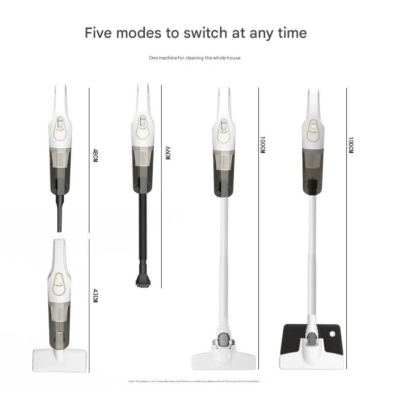 Cordless 2-in-1 Handheld & Stick Vacuum Cleaner with Detachable Water Tank & Dust Mite Remover(black)