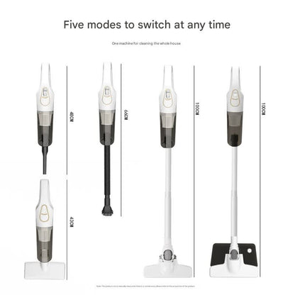 Cordless 2-in-1 Handheld & Stick Vacuum Cleaner with Detachable Water Tank & Dust Mite Remover(black)