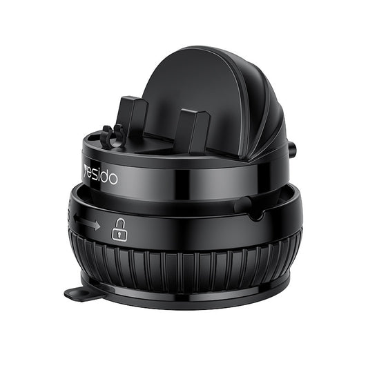 Universal Car Dashboard Phone Holder with Rotary Suction Cup & 360° Rotation(black)