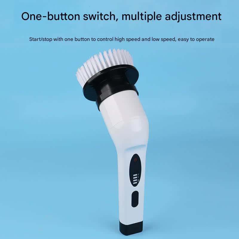 9-in-1 Multifunctional Cordless Electric Spin Scrubber with Adjustable Extension Handle(white)