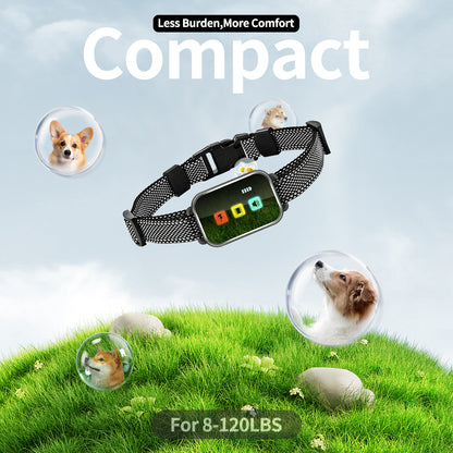 Rechargeable Dog Training Collar with Remote - 2600ft Range, 3 Modes(black)